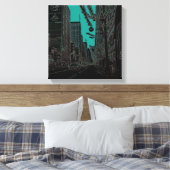 Chicago State Street bij Kerstmis 1967 Ggloed Edge Canvas Afdruk (Insitu (Slaapkamer))