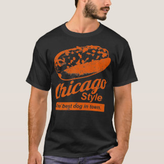 Chicago Style De beste hond in de stad Hot Dog T-shirt