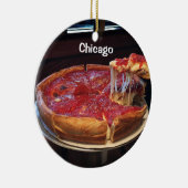 Chicago Style Deep Dish Keramisch Ornament (Rechts)