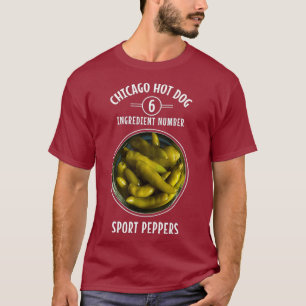 Chicago Style Hot Dog Bun Ingrediëntenlijst T-shirt