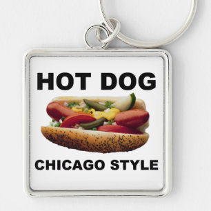 Chicago Style Hot Dog Sleutelhanger