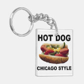 Chicago Style Hot Dog Sleutelhanger (Voorkant Links)