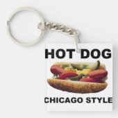 Chicago Style Hot Dog Sleutelhanger (Voorkant)