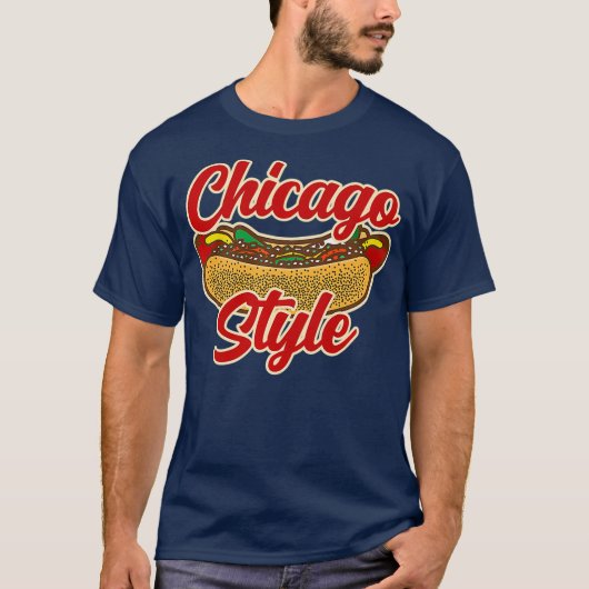 Chicago Style Hot Hondenliefhebber Summer T-shirt (Voorkant)
