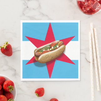 Chicago Style HotDog Party Tijd Servet