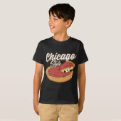 Chicago Style Pizza Deep Dish Pizza Thick Crust Fo T-shirt (Voorkant volledig)