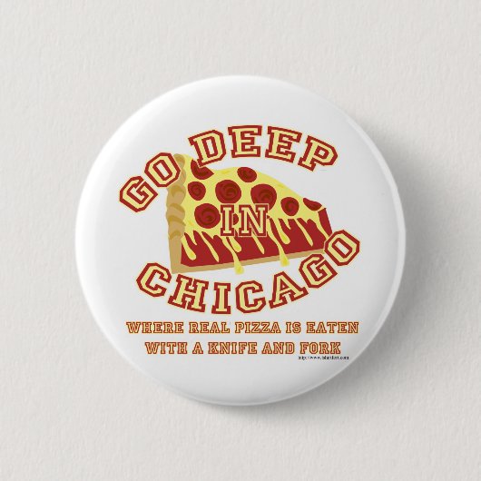 Chicago Style Pizza Ronde Button 5,7 Cm (Voorkant)