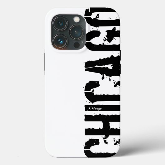 Chicago - Style Urbain coque iphone noir et blanc (Verso)