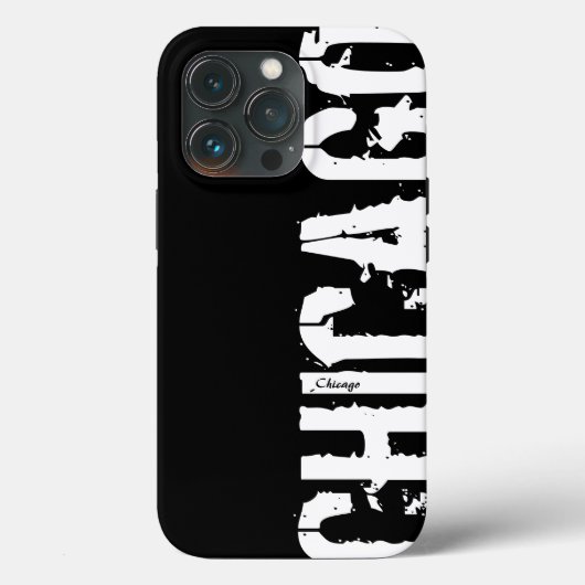 Chicago - Style Urbain coque iphone noir et blanc (Verso)