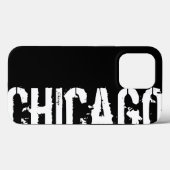 Chicago - Style Urbain coque iphone noir et blanc (Verso (horizontal))