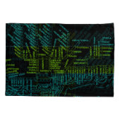 Chicago Subway Train  System Map Route NEON Kussensloop (Achterkant-Links)