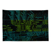 Chicago Subway Train  System Map Route NEON Kussensloop (Achterkant-Rechts)