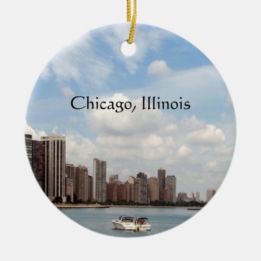 Chicago... Summertime Keepomwille Keramisch Ornament (Voorkant)
