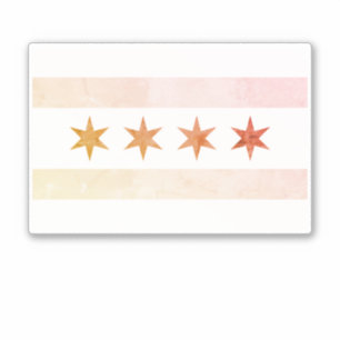 Chicago Sunrise Flag Sticker