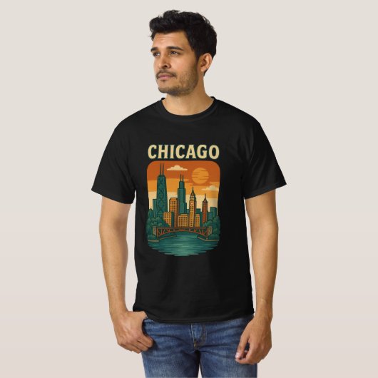Chicago t-shirt (Voorkant volledig)