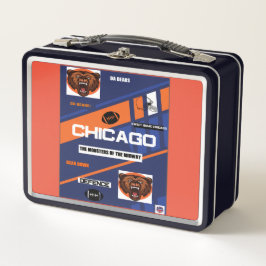 Chicago Team Design Metal Lunchbox