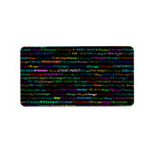 Chicago Text Design I Label (Voorkant)