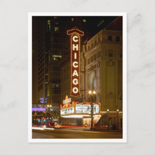 Chicago Theater, Chicago Illinois Travel Post Card Briefkaart