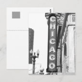 Chicago Theater Sign. Briefkaart (Voorkant / Achterkant)