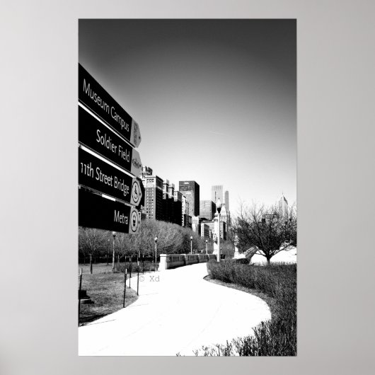 Chicago This Way Poster/Wall Art Poster (Voorkant)