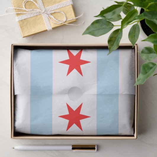 Chicago tissue paper, Chicago Flag tissue paper Tissuepapier (Geschenk)