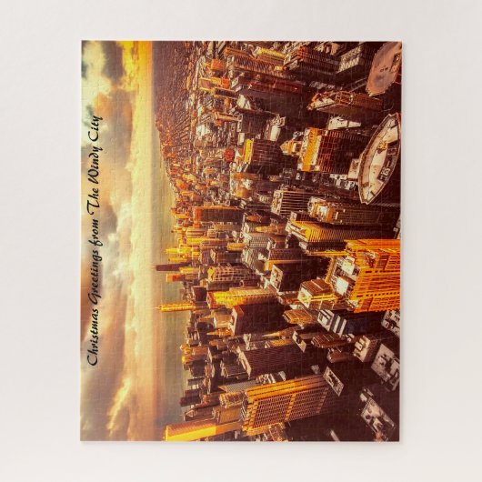 Chicago Town Michigan. Legpuzzel (Verticaal)