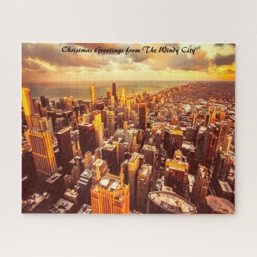 Chicago Town Michigan. Legpuzzel (Horizontaal)