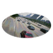 Chicago Traffic in Sandstone Snijplank (Hoek)