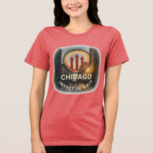 Chicago Tri-blend T-shirt Featherlight Urban Gra