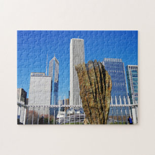 Chicago Uitzicht Jigzaag Puzzle Legpuzzel