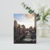 Chicago Uitzicht van Marina City Briefkaart (Staand voorkant)
