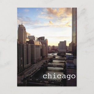 Chicago Uitzicht van Marina City Briefkaart