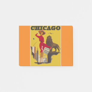  Chicago USA Air Travel Advertisement Post-it® Notes