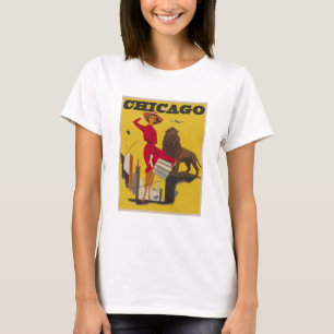 Chicago USA Air Travel Advertisement T-shirt