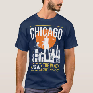 chicago usa la ville ventée TShirt