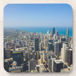 Chicago Vanuit de Lucht Drankjes Onderzetter