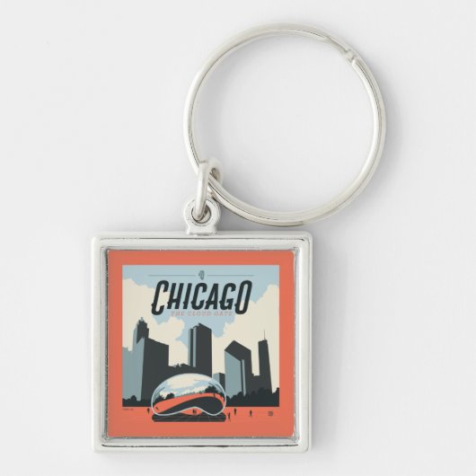 Chicago, Verenigde Staten | Millennium Park Sleutelhanger (Voorkant)