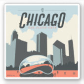 Chicago, Verenigde Staten | Millennium Park Sticker (Voorkant)