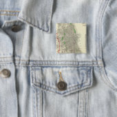 Chicago Vierkante Button 5,1 Cm (In situ)