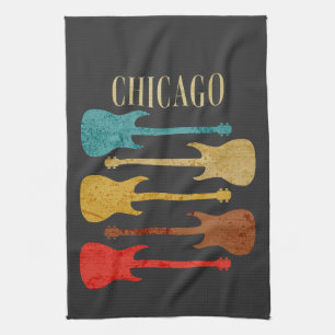 Chicago Vintage Guitars Concert Festival Souvenir Theedoek