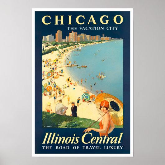 Chicago vintage poster (Voorkant)