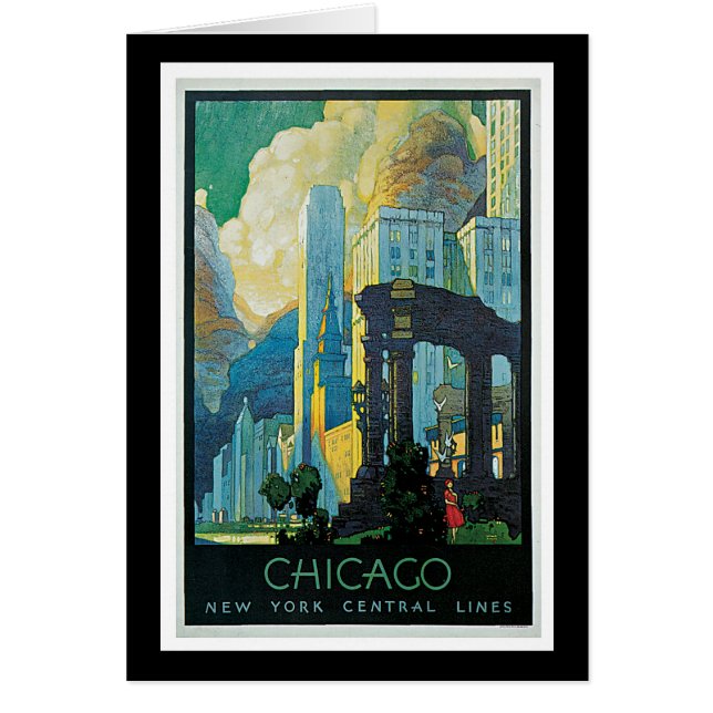 "Chicago" Vintage Travel Poster (Voorkant)