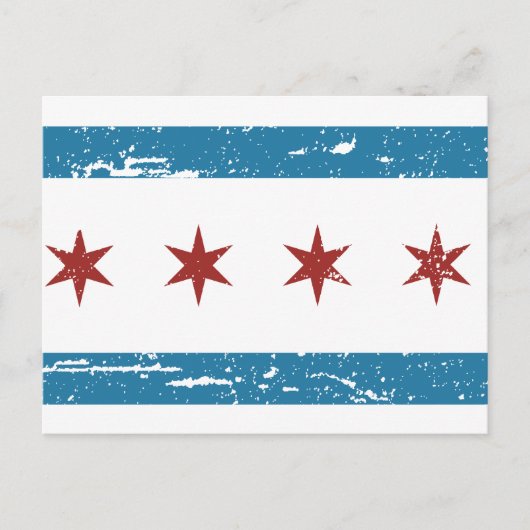 CHICAGO-vlag Briefkaart (Voorkant)
