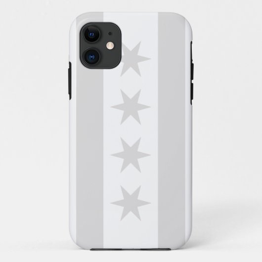 Chicago vlag grijs - iPhone 5 Case-Mate iPhone Case (Achterkant)