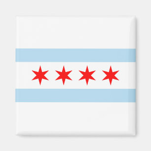 Chicago vlag magneet