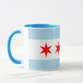 Chicago vlag ringer koffiethee mok (Links)