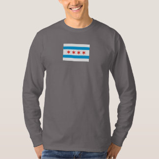 Chicago Vlag T-Shirt lange hoes