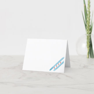 Chicago-vlaggenkaart leeg feestdagen kaart