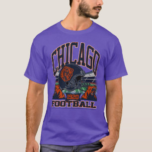 Chicago Voetbal - Vintage Gridiron Legacy Cub Stij T-shirt