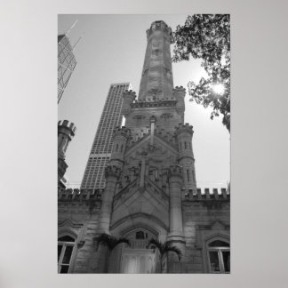 Chicago Water Tower Poster